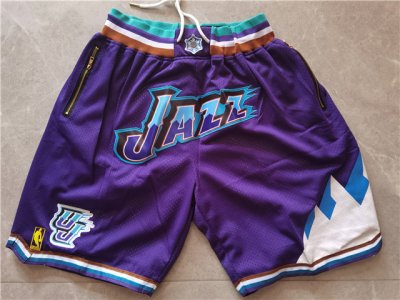 Utah Jazz Just Don Jazz Purple Basketball Shorts