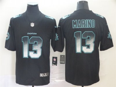 Miami Dolphins #13 Dan Marino Black Arch Smoke Limited Jersey