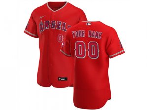Los Angeles Angels Custom #00 Red Flex Base Jersey