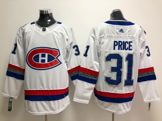 Montreal Canadiens #31 Carey Price White 100 Classic Jersey