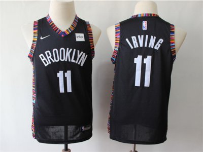 Youth Brooklyn Nets #11 Kyrie Irving Black City Edition Swingman Jersey