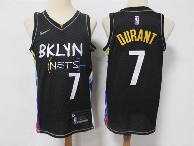 Brooklyn Nets #7 Kevin Durant 2020-21 Black City Edition Swingman Jersey