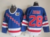 New York Rangers #28 Tie Domi CCM 75th Blue Jersey