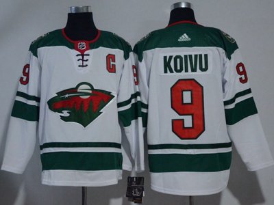Minnesota Wild #9 Mikko Koivu White Jersey