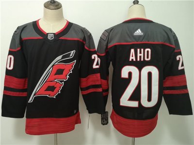 Carolina Hurricanes #20 Sebastian Aho Black Jersey