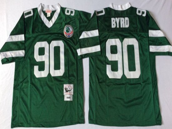 New York Jets #90 Dennis Byrd 1989 Throwback Green Jersey
