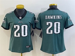 Women's Philadelphia Eagles #20 Brian Dawkins Green Vapor Limited Jersey