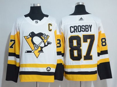 Pittsburgh Penguins #87 Sidney Crosby White Jersey