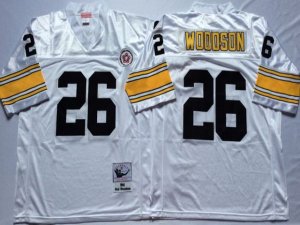 Pittsburgh Steelers #26 Rod Woodson 1994 Throwback White Jersey