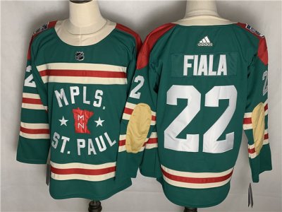 Minnesota Wild #22 Kevin Fiala Green 2022 Winter Classic Jersey