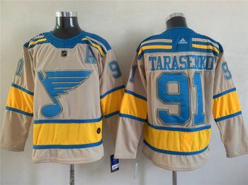 St. Louis Blues #91 Vladimir Tarasenko Cream 2022 Winter Classic Jersey