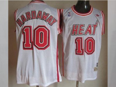 Miami Heat #10 Tim Hardaway White Hardwood Classic Jersey