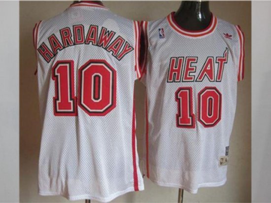 Miami Heat #10 Tim Hardaway White Hardwood Classic Jersey