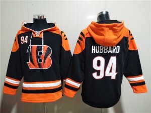 Cincinnati Bengals #94 Sam Hubbard Black Pocket Pullover Hoodie Jersey