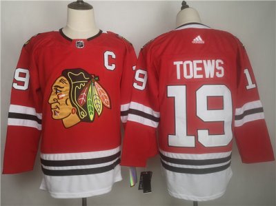 Chicago Blackhawks #19 Jonathan Toews Red Jersey