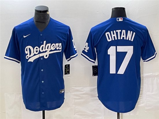 Los Angeles Dodgers #17 Shohei Ohtani Royal Blue Cool Base Jersey
