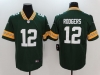 Green Bay Packers #12 Aaron Rodgers Green Vapor Limited Jersey