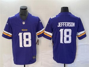 Minnesota Vikings #18 Justin Jefferson Purple Vapor F.U.S.E. Limited Jersey