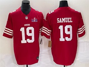 San Francisco 49ers #19 Deebo Samuel Red Super Bowl LVIII F.U.S.E. Limited Jersey
