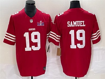 San Francisco 49ers #19 Deebo Samuel Red Super Bowl LVIII F.U.S.E. Limited Jersey