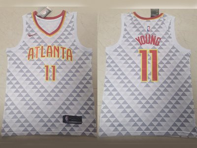 Atlanta Hawks #11 Trae Young White Swingman Jersey