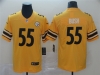 Pittsburgh Steelers #55 Devin Bush Gold Inverted Limited Jersey