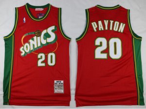 Seattle SuperSonics #20 Gary Payton 1997-98 Red Hardwood Classics Jersey