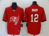 Tampa Bay Buccaneers #12 Tom Brady Red Team Big Logo Vapor Limited Jersey