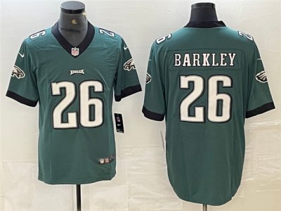 Philadelphia Eagles #26 Saquon Barkley Green Vapor Limited Jersey