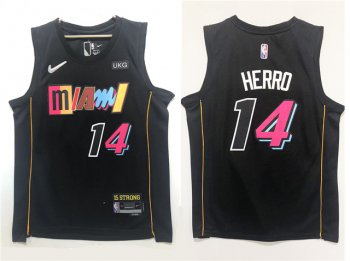 Miami Heat #14 Tyler Herro 2021-22 Black City Edition Swingman Jersey
