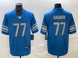 Detroit Lions #77 Frank Ragnow Blue Vapor Limited Jersey
