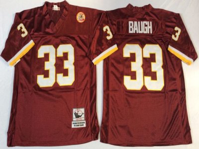 Washington Redskins #33 Sammy Baugh Throwback Burgundy Jersey