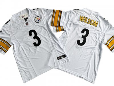 Pittsburgh Steelers #3 Russell Wilson White Vapor F.U.S.E. Limited Jersey