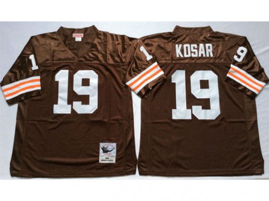 Cleveland Browns #19 Bernie Kosar 1986 Throwback Brown Jersey