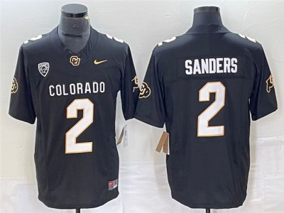 NCAA Colorado Buffaloes #2 Shedeur Sanders Black Vapor F.U.S.E. Limited Jersey