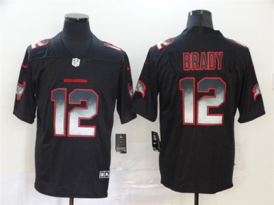 Tampa Bay Buccaneers #12 Tom Brady Black Arch Smoke Limited Jersey