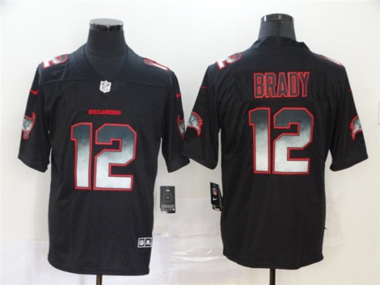 Tampa Bay Buccaneers #12 Tom Brady Black Arch Smoke Limited Jersey