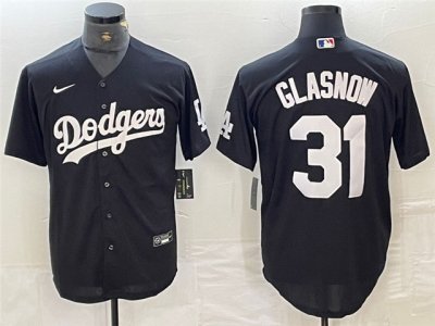Los Angeles Dodgers #31 Tyler Glasnow Black Turn Back The Clock Jersey