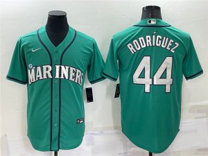Seattle Mariners #44 Julio Rodriguez Green Cool Base Jersey
