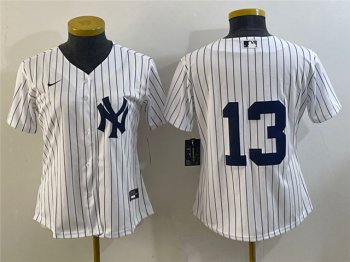 Womens New York Yankees #13 Joey Gallo White without Name Cool Base Jersey