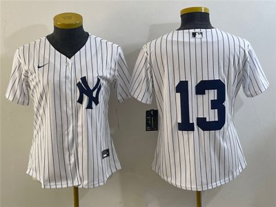 Womens New York Yankees #13 Joey Gallo White without Name Cool Base Jersey